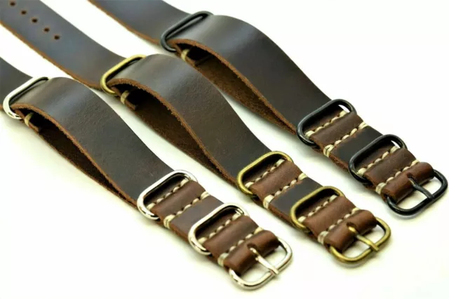 Cinturino per orologio in vera pelle,artigianale watch strap band 18,20,22,24 mm
