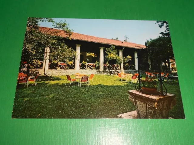 Cartolina Lugo Vicentino - Taverna Torchio Antico - Giardino con Portico 1970 ca