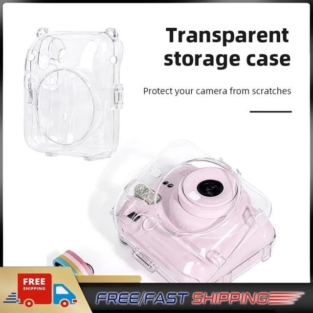 Mini Camera Case PC Crystal Camera Bag Protective Shell for Camera Instax Mini12