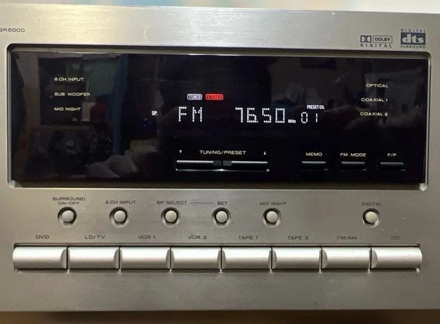 MARANTZ SR6000 AV Surround Receiver AM FM Tuner Subwoofer Output Used ...