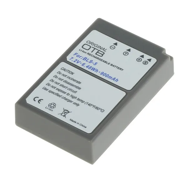 OTB Batterie Accu pour Olympus BLS-5/BLS-50