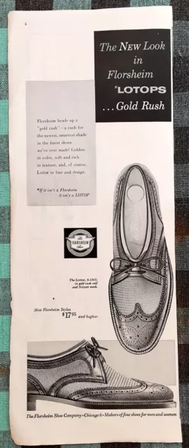 Florsheim Shoe Company Ad From Saturday Evening Post May 7, 1955