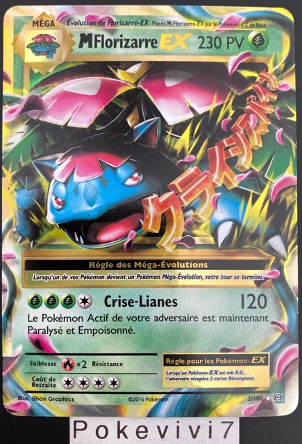 Carte Pokemon M FLORIZARRE 2/108 Ultra Rare Mega EX XY12 FR OCCASION