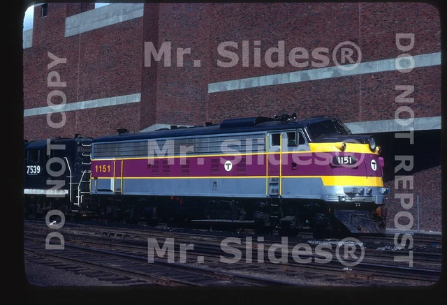 Original Slide MBTA Boston Clean Paint FP10 1151 South Station 1979