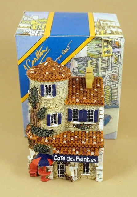 NIB J Carlton Gault French Miniature Provence Building Cafe Des Peintres