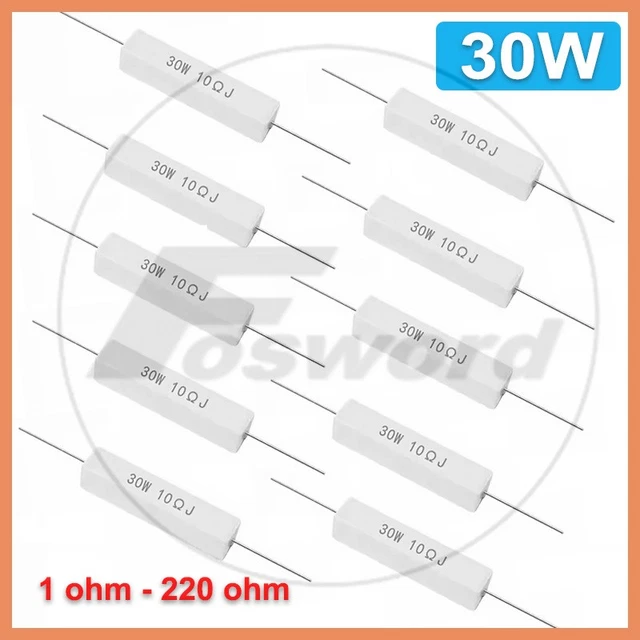 Intertechnik Ceramic Resistors - 10 Watt, 1.8 Ohm, 2-Pack (Made In Germany, 3-Year Warranty)