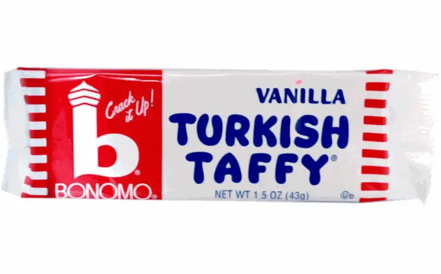 Bonomo Turkish Taffy Vanilla 24ct Case Full-Size Candy Bars FREE SHIPPING