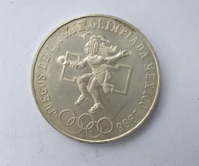 25 Pesos Mexico 1968, Olympische Spiele, 0.720 Silber