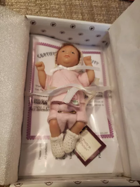 The Ashton-Drake Galleries - "Pretty as a Picture " Handcrafted Mini Vinyl Doll