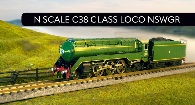GOPHER MODELS N Gauge Loco - Nswgr C38 Class 4-6-2 Locomotive - 3801 ...