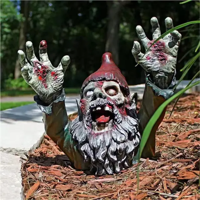 Resin Zombie Gnomes Garden Gnomes Garden Decor, for Garden Sculptures &Statues A
