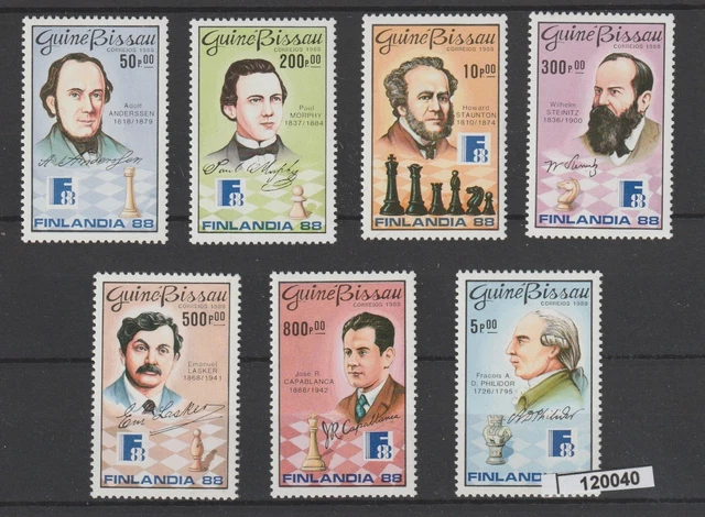 1988 Guine' Bissau Finlandia '88 - 7 Val Mnh Mf120040