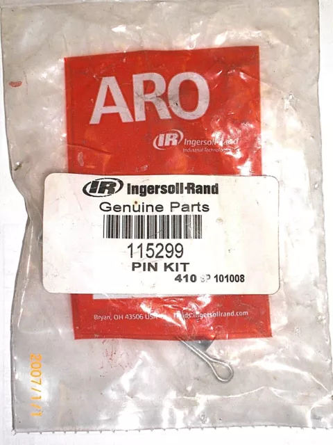 1 Lot Of Ten Ingersoll Rand "Aro" 115299  1/2" Pivot Pin, For Clevis Bracket's