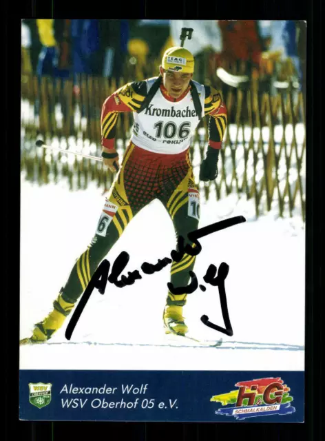 Alexander Wolf  Biathlon Autogrammkarte Original Signiert + A 220374