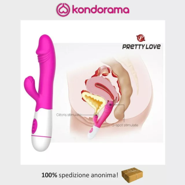 Vibratore  intimo da donna rabbit stimolatore vagina clitoride dildo in silicone