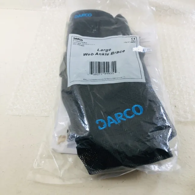 Darco Ankle Brace Bungee / Hook and Loop Strap Closure for the Foot Size Large