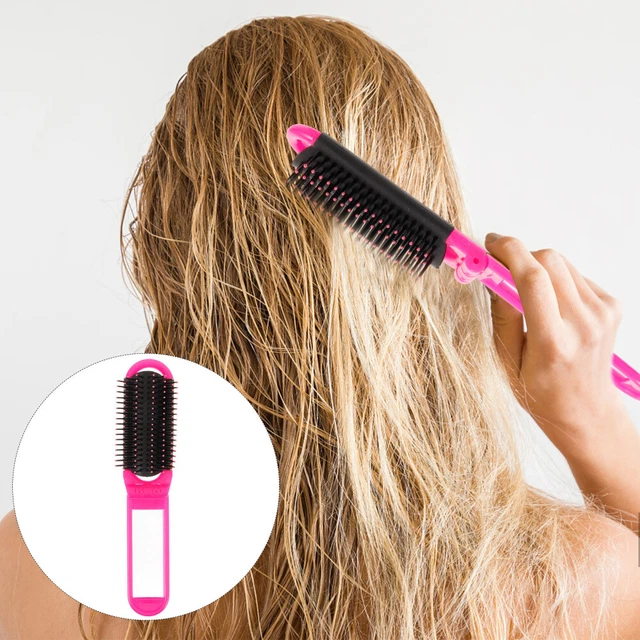 Miroir De Coiffeur Rétro Avec Brosse Et Peigne - Style Vintage - Multicolore - Occasion - Pour Salle De Bain