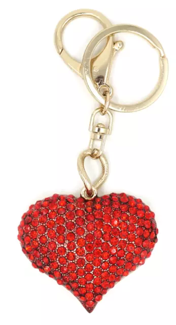 TB Red Heart Bling Rhinestones Valentine Love Fashion Jewelry Car Key Keychains