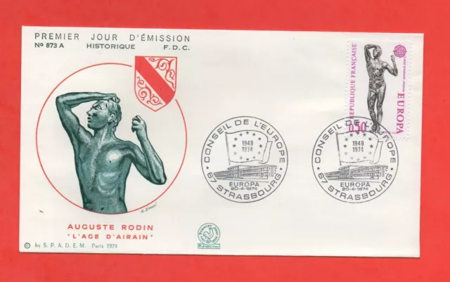 FDC - 1974 - ALTER aus Messing Von Auguste Rodin (800