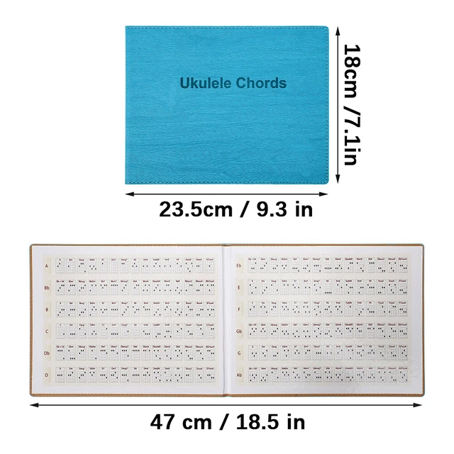 UKULELE CHORDS FINDER Ukulele Chords Chart For Beginners £11.69