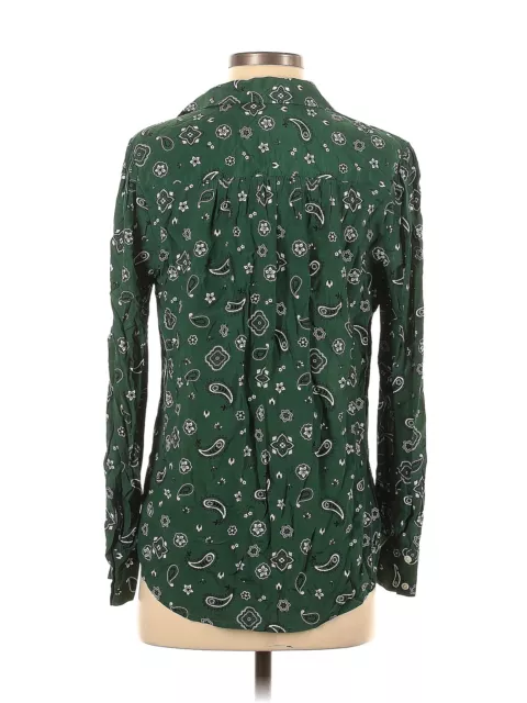 RAILS WOMEN GREEN Long Sleeve Button-Down Shirt S $42.74 - PicClick