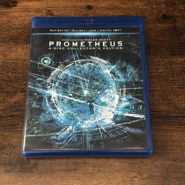 Prometheus (Blu-ray/DVD, 2012, 4-Disc Set, Collectors Edition 3D UltraViolet)