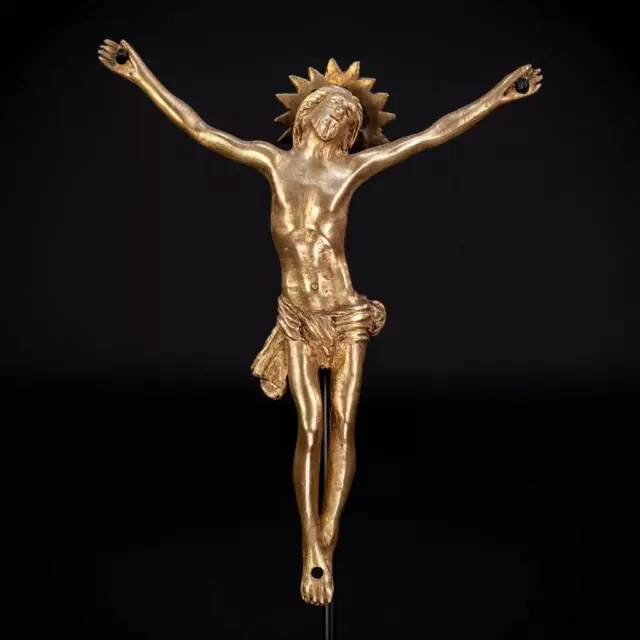 Corpus Christi Sculpture | Jesus Christ French Bronze Statue | Antique 1600s