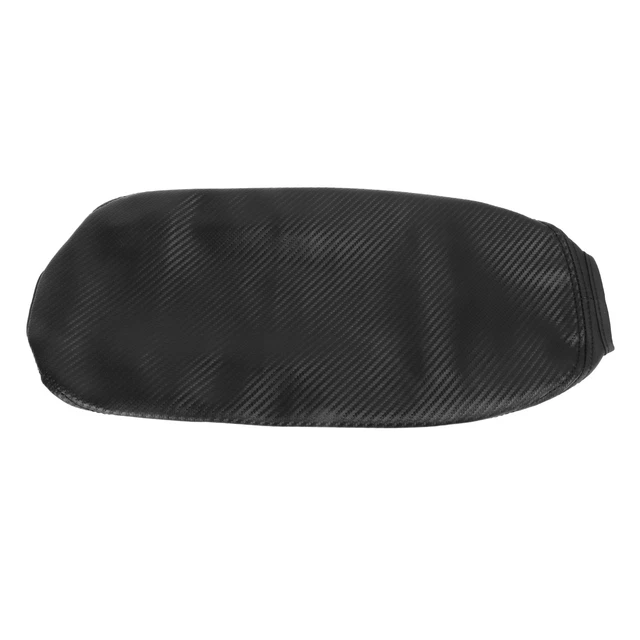Car Center Console Armrest Box Cover Carbon Fiber Color Artificial Leather Repla
