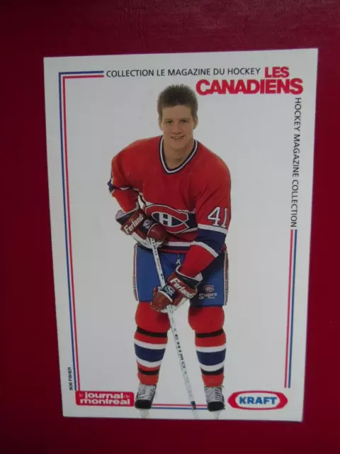 1989-90-Montreal Canadiens-Kraft-#41-Brent Gilchrist Postcard.