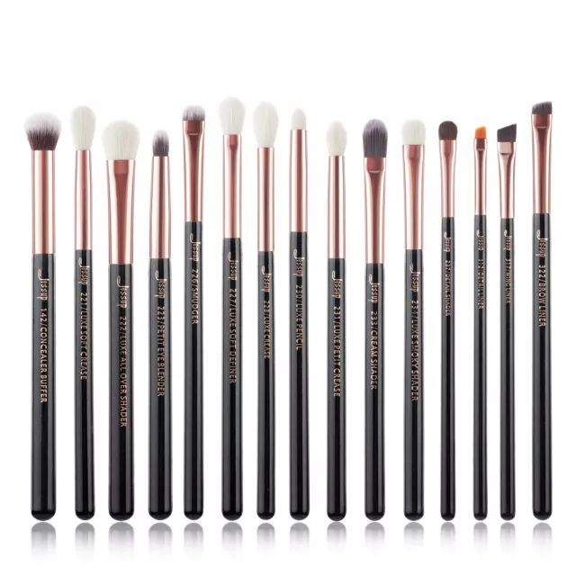 Jessup Augen Makeup Pinsel 15Pcs Schmink Kosmetik Lidschatten Puder Brush Set