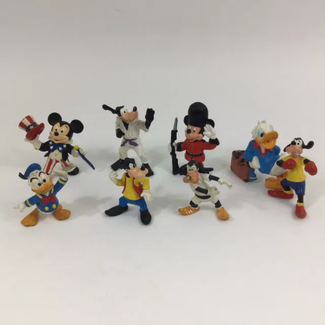 Vintage 1988 Bullyland Disney Figures Mickey Mouse Donald Duck Goofy Bundle Cake
