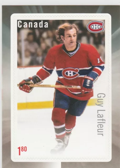 Canada Post Hockey Card Sized Stamp - Guy LaFleur