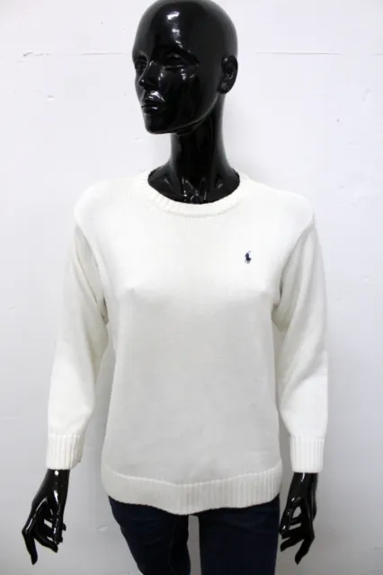 Maglione POLO RALPH LAUREN Donna Taglia XL Maglia Sweatshirt Sweater Woman Logo