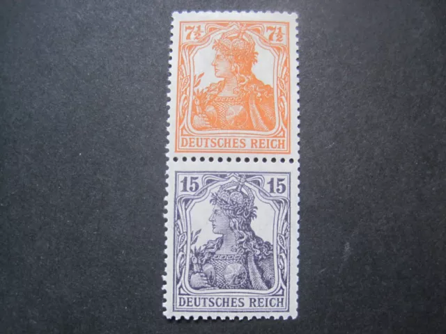 Deutsches Reich Zusammendruck MiNr. S8 Falz*   (AA 029)