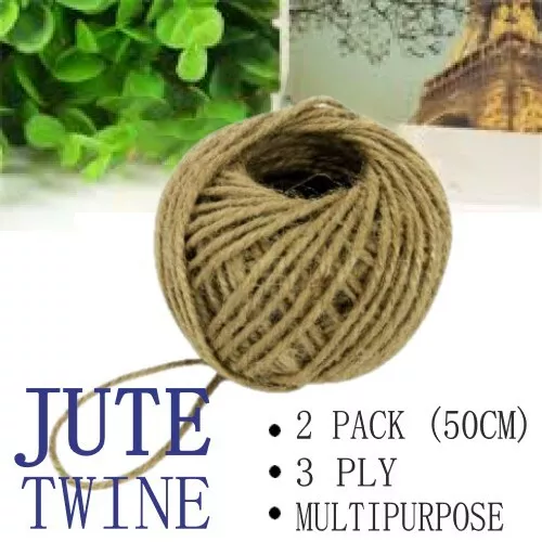 DIY 50CM Thick Natural Multipurpose Jute Rope Twisted Cord Twine Sash Garden