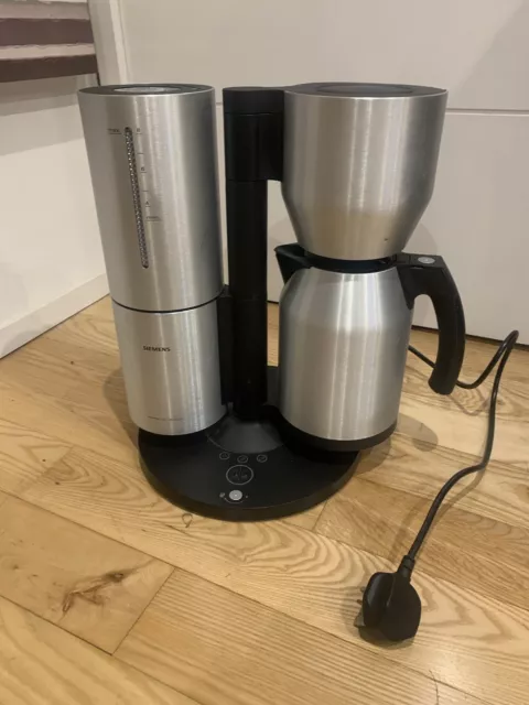 Siemens Porsche Design Coffee Machine Brushed Aluminium Excellent Later Model