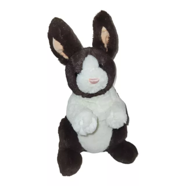 Gund Borders Plush Bunny Rabbit Brown White Stuffed Animal Toy 46719 13"