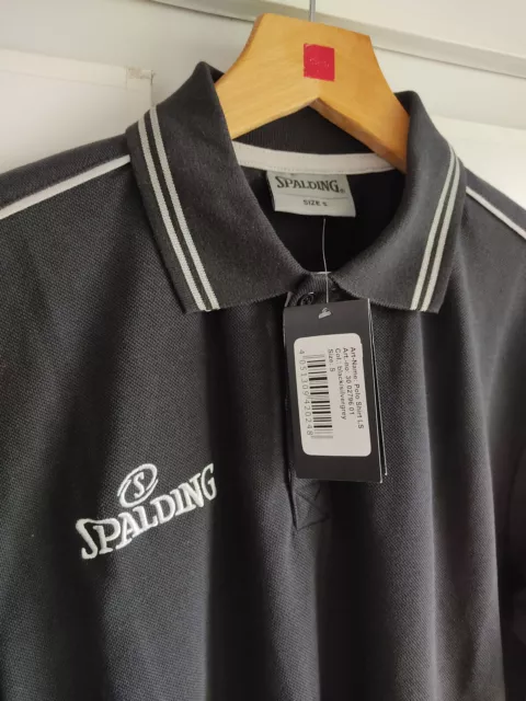 SPALDING Herren Poloshirt NEU Langarm Größe S, Farbe schwarz, VK-Preis € 69,- 3