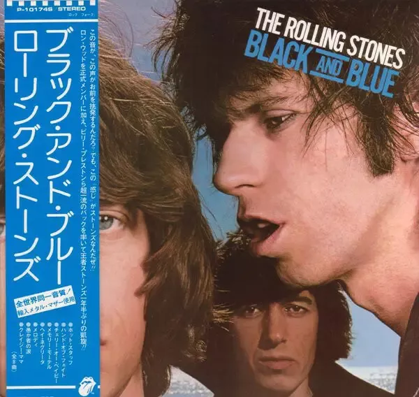 LP The Rolling Stones Black And Blue + OBI, INSERTS Rolling Stones Records