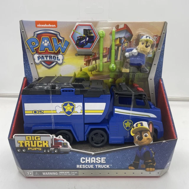 NICKELODEON PAW PATROL Big Truck Pups Chase Rescue Truck Vehicle NEW ...