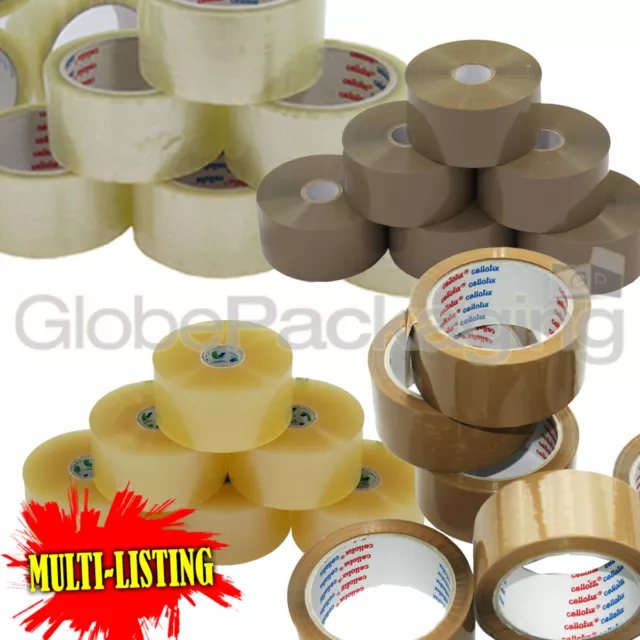 QUALITY STRONG BROWN AND CLEAR PACKING TAPES - 48mm x 66M & 150M 2" *OFFER* 3