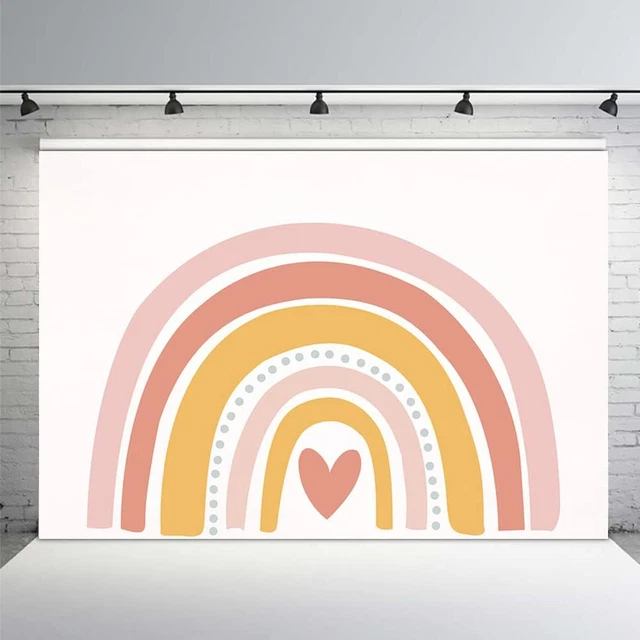 MEHOFOND 2,1x1,5 m Primavera Sfondo di Pasqua per la Fotografia Coniglietto Colorato Uovo Fiori Farfalla Prato Recinzione Arcobaleno Cestino Foto Studio Conigli Bambini Festa Banner Torta Decorazione