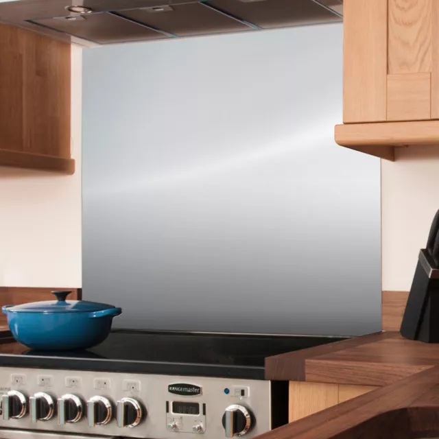 Stainless Steel Kitchen Splashback 0.9mm Thick Brushed Finish Various Sizes