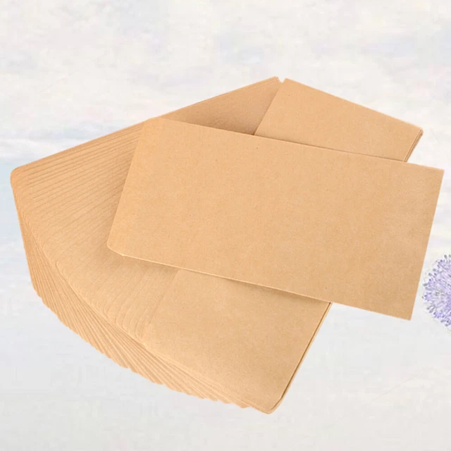 Juego de 2 sobres de bolsa marrón sobres de negocios Kraft marrón