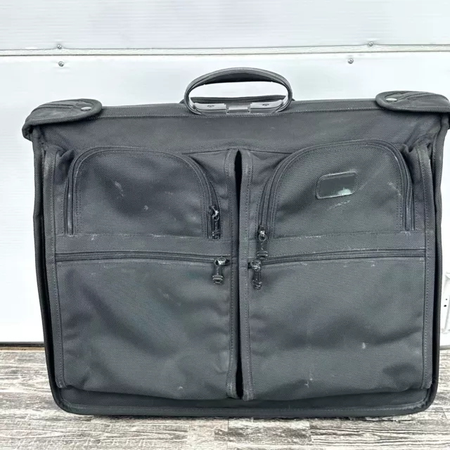 Tumi Rolling Luggage Wheeled Garment Bag Black Ballistic Nylon