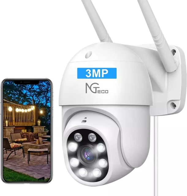 NGTeco 2K-Nachtsicht/Bewegungserkennung Kamera für Haussicherheit (Boxöffne)