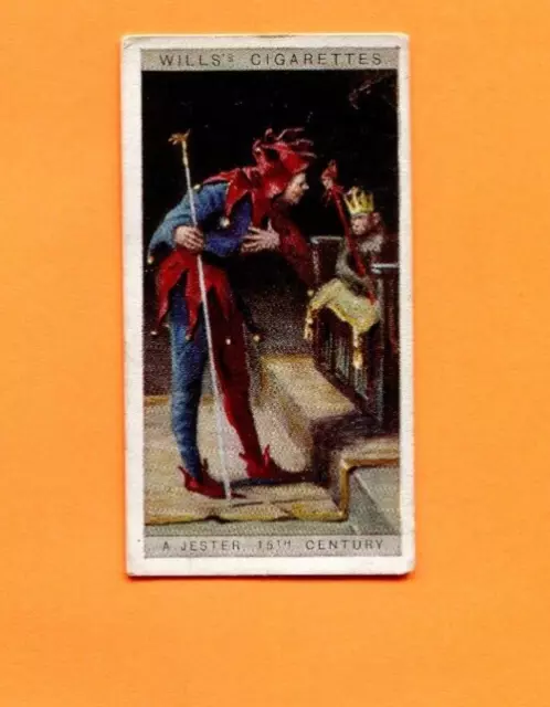 1929 W.d. & H.o. Will's Cigarettes English Period Costumes #7 Court Jester