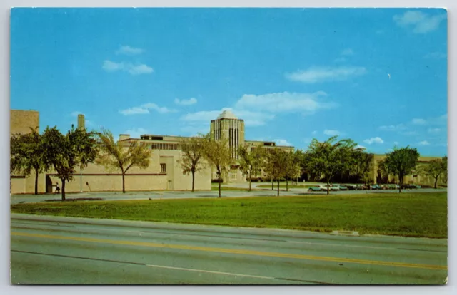 Bloom Township High School Chicago Heights Illinois IL Chrome Postcard