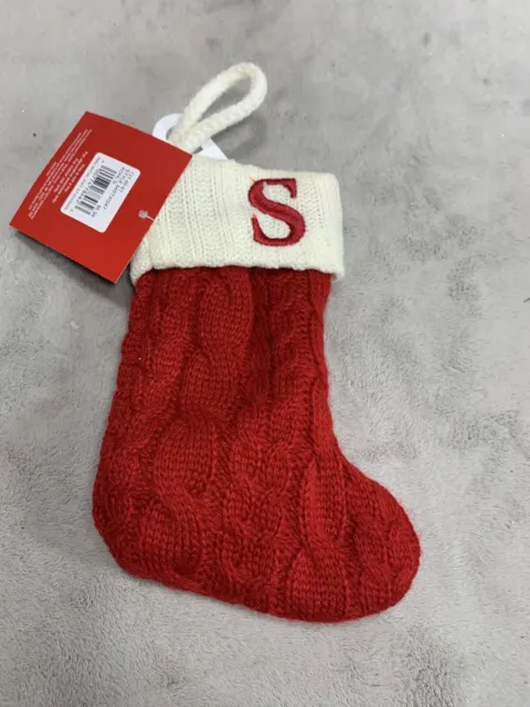 Christmas Pendant Decor Stockings Gift Holders Xmas Gift Letter S