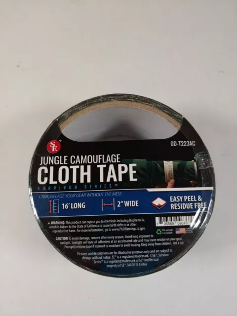 Jungle Camouflage Cloth Tape Survivor Series OD-T233AC 16' x 2"